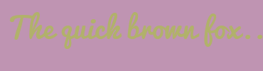Image with Font Color B1B16B and Background Color BF94B2